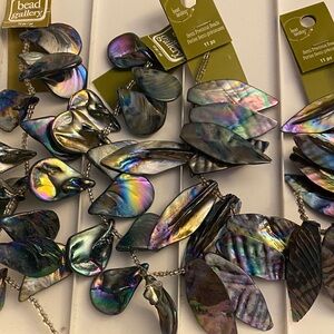 NWT Iridescent Shell Beads